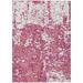 Pink/White 168 x 120 x 0.19 in Area Rug - Orren Ellis Alegandro Area Rug w/ Non-Slip Backing Polyester | 168 H x 120 W x 0.19 D in | Wayfair