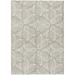 White 168 x 120 x 0.19 in Area Rug - Orren Ellis Alegandro Area Rug w/ Non-Slip Backing Polyester | 168 H x 120 W x 0.19 D in | Wayfair