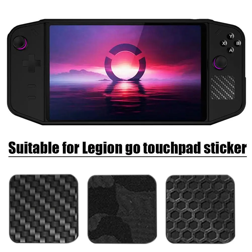 Carbon Fiber Gemusterte Aufkleber Für Legion Go Gaming Konsole Aufkleber Abdeckung Fall Für Touchpad Schutz Zubehör Image