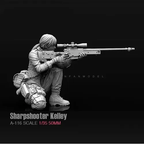 1/35 Harz Kits Scharfschütze Kelley weibliche Scharfschützen Soldat Harz selbst zusammen gebaute