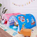 Tenda da interno portatile per bambini 2 In 1 Dome Fun Play House con modelli di carrello Sea World