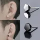 Pin Ohrringe Sechseck Ohrringe kleine Ohrringe Kupfer schwarze Ohrringe für Frauen Ohr stecker