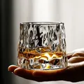 Verres à vin épais sans plomb verre à whisky rotatif verres transparents verres à boire tasse à