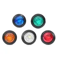 090E 10 pièces ambre LED marqueur dégagement lumière ronde DOT Semi camion remorque lampe 24V