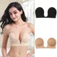 Soutien-gorge invisible en silicone pour femmes push-up sans bretelles dos nu auto-adhésif