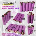 7.4V-24V connexion série 18650 batterie INR18650-35E 3500mAh 24V tournevis batterie personnalisée