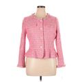 J.Crew Jacket: Pink Tweed Jackets & Outerwear - Women's Size 14