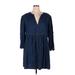 Old Navy Casual Dress - Shirtdress: Blue Dresses - Women's Size X-Large