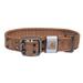 Brown Nylon Wide Dog Collar, Medium