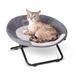 Pet Products Elevated Cozy Classy Dog Cot, 19" L, Gray, Small