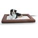 Pet Products Deluxe Lectro-Soft Outdoor Heated Dog Bed, 34.5" L X 44.5" W, Chocolate, Large, Brown / Tan