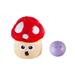 Nina Ottosson Snack Palz MushRoom Interactive Plush Puzzle with Treat Ball Dog Toys, Small, Multi-Color