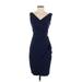 Alex Evenings Cocktail Dress - Sheath: Blue Dresses - Women's Size 2