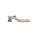 Schutz Sandals: Silver Shoes - Women's Size 7 1/2