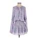 Hemant And Nandita Casual Dress: Purple Dresses - Women's Size X-Small