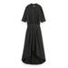 High Low Polka Dot Midi Dress - Black - Scotch & Soda Dresses