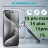 For Iphone 15 Pro Max For Iphone 15 13 12 11 Pro Max Min Xr Full Cover Tempered Glass For The Iphone 15 Pro: Double-shatterproof Tempered Glass