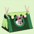 Cozy Hideaway For Small Animals - Guinea Pig, Hamster, Rat Tent Bed And Tunnel House