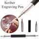 1pc Engraving Pen Upgrade Your Diy Projects With This Durable Ceramic Tile Engraving Pen!