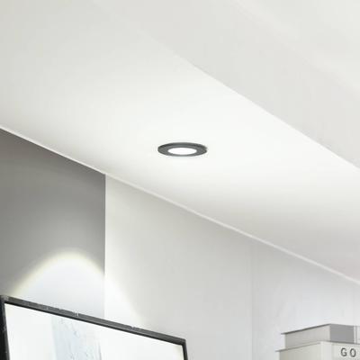 Arcchio LED-Downlight Lirin, schwarz, 4.000K Lirin Arcchio, dimmbar, schwarz, für Wohn- / Esszimmer, Aluminium, Modern, Einbaustrahler