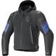 Alpinestars Zaca Air Venom veste textile de moto imperméable, noir-bleu, taille XL