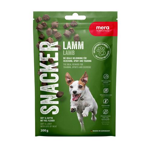 Friandises mera Snacker pour chien - 200 g, agneau