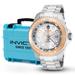 Invicta Hydromax Swiss Ronda 515.24H Caliber Men's Watch Bundle -52mm Steel with Invicta 8-Slot Dive Impact Watch Case Turquoise (B-16964-DC8-TRQ)