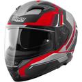 Germot GM 350 Dekor Helm, schwarz-grau-rot, Größe 2XL