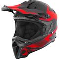 Germot GM 540 Motocross Helm, schwarz-grau-rot, Größe M