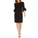 Bell Sleeve Jersey Sheath Dress