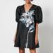Brethel Woven Floral-Jacquard And Twill Dress
