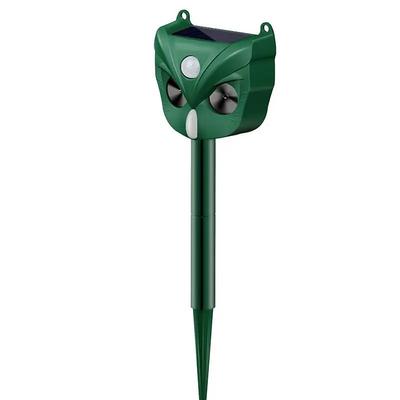 Solar Ultrasonic Animal Repeller – Motion Activated Waterproof Deterrent with Flashing LED Light for Cats Dogs Squirrels in Gardens