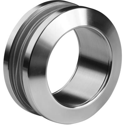 1 Paar Schiebetürgriff emina ø 58 mm Edelstahl gebürstet für Glastüren - offen Image