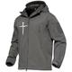 christian cross veste tactique hommes graphique à capuche foi militaire quotidien décontracté zip vêtements d'extérieur sports plein air vacances sweats à capuche noir armée vert gris foncé à capuche