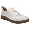Sneaker JOSEF SEIBEL "Cleve 01", Herren, Gr. 40, weiß, Leder, sportlich, Schuhe, Freizeitschuh, Retro Sneaker, Schnürschuh mit Schuhweite weit