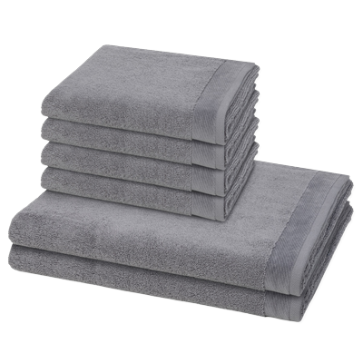 Möve Premium 6-teilig Handtuch-Set Stone Grau Image