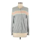 Lands' End Cashmere Cardigan Sweater: Gray Sweaters & Sweatshirts - Women's Size Medium