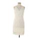 Kensie Casual Dress - Sheath: Ivory Jacquard Dresses - Women's Size 6