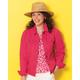 Blair Women's DreamFlex Colored Jean Jacket - Pink - XL - Misses