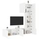 LivaXL 5 Piece TV Wall Units White Engineered Wood