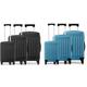 19- 24- 28-Inches Suitcase or Set, Black,19 Inch,One