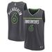 Men's Fanatics Branded Jordan McLaughlin Black Minnesota Timberwolves Fast Break Replica Player Jersey - Statement Edition