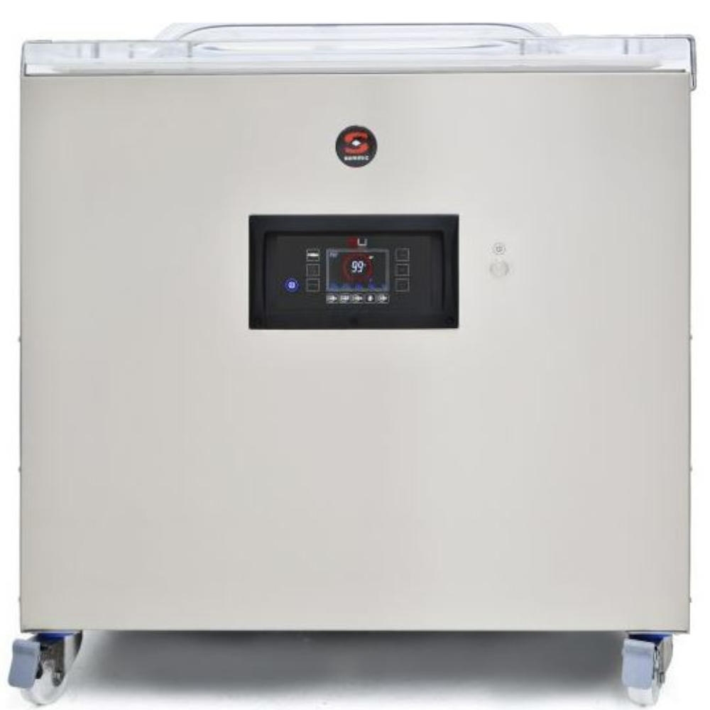 Vakuumverpackungsmaschine - SAMMIC SU-810cc - Zwei Siegelschienen 581+581 mm - Busch Pumpe 100 m³/h. Image