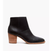 Madewell Shoes | Madewell The Rosie Ankle Boot Womens Black Leather Side Zip Block Heel Shoes 9.5 | Color: Black | Size: 9.5