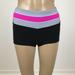 Lululemon Athletica Shorts | Lululemon Athletica Shorty Shorts Black With Grey/Pink/Purple Waistband | Color: Black/Pink/Purple | Size: 2