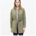 Madewell Jackets & Coats | Madewell Women's Stitch Edge Belted Duster Jacket Size Xs | Color: Green | Size: Xs