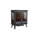 Warmlite WL46027 Carlisle Electric Fireplace, Panoramic Window, Black