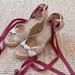 J. Crew Shoes | J Crew Espadrille Wedges With Ankle Wrap | Color: Blue/Tan | Size: 7