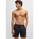 Badeshorts BOSS "Starfish", Herren, Gr. XXL, N-Gr, schwarz (schwarz 001), Microfaser, Polyester, unifarben mit Farbeinsatz, sportlich, Badehosen, mit Kontraststreifen