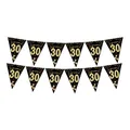 Banderole en papier Happy Birthday 40/50/60 ans décorations pour fête d'anniversaire guirxiété